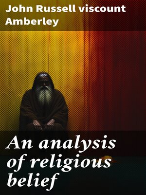 cover image of An analysis of religious belief